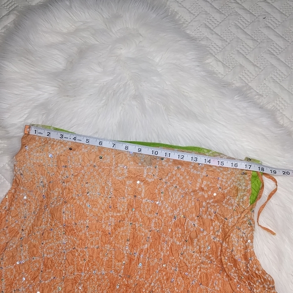 {Dimri} 100% Silk Boho Skirt - Picture 5 of 5